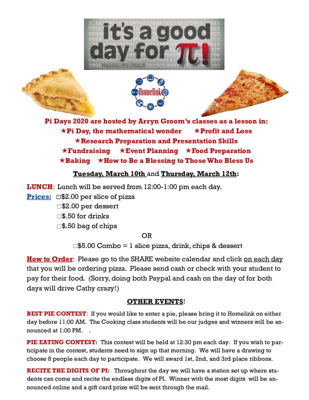 Pi Dayorder pizza here!